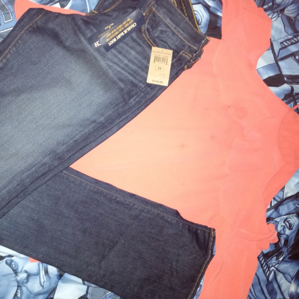 lucky jeans& Michael khors shirt